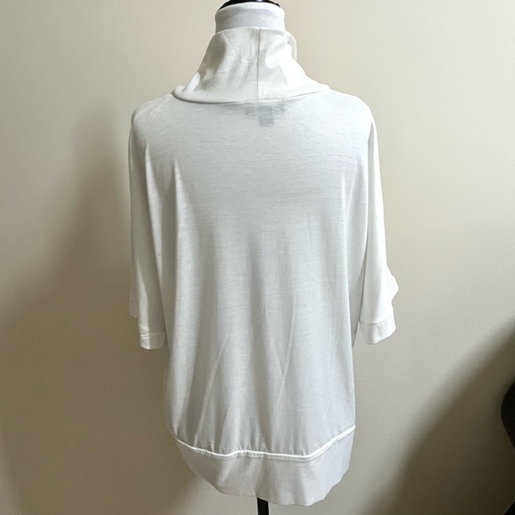 ALYX~Cardigan-Size Large~White with Black Flowers - Picture 3 of 7